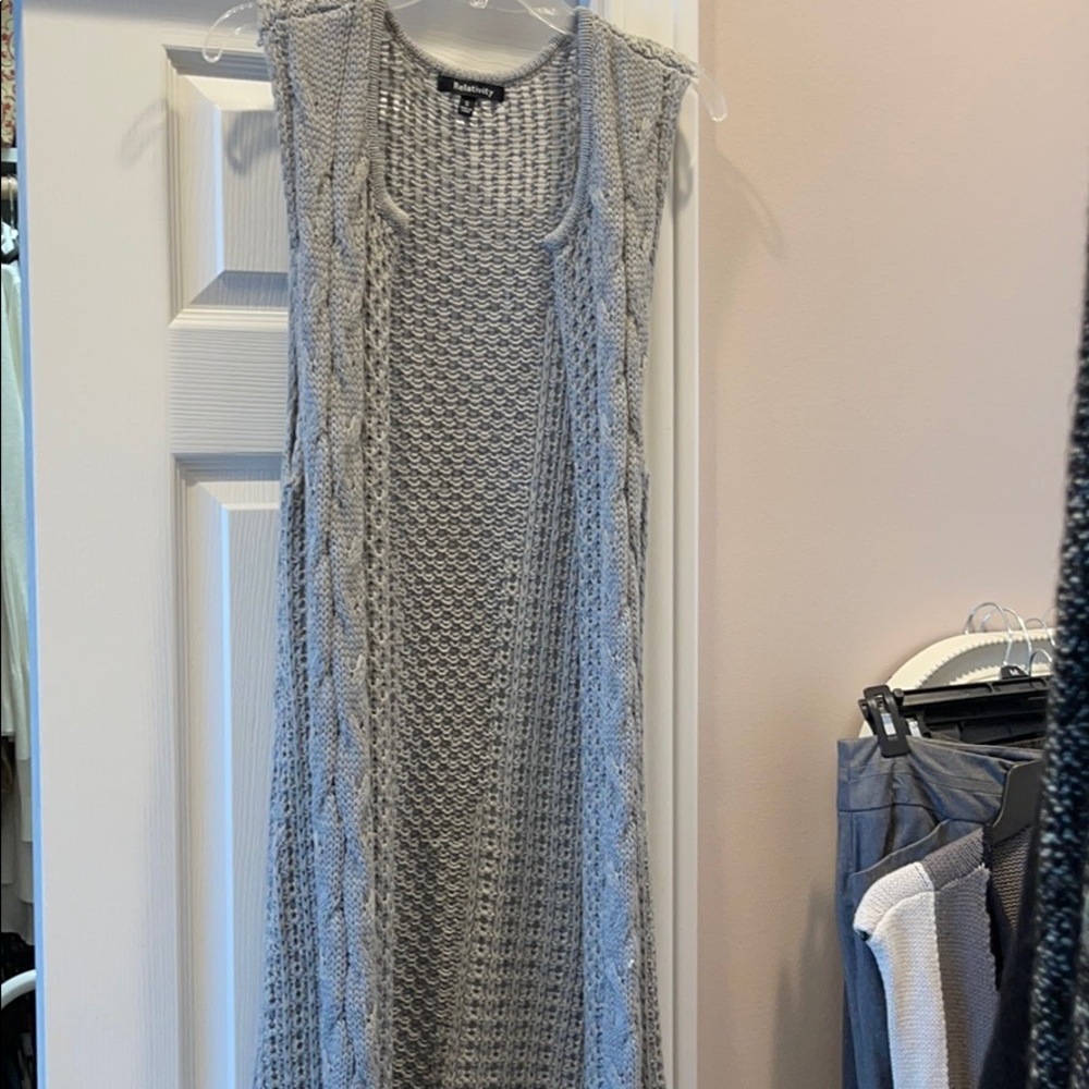 Long sweater vest